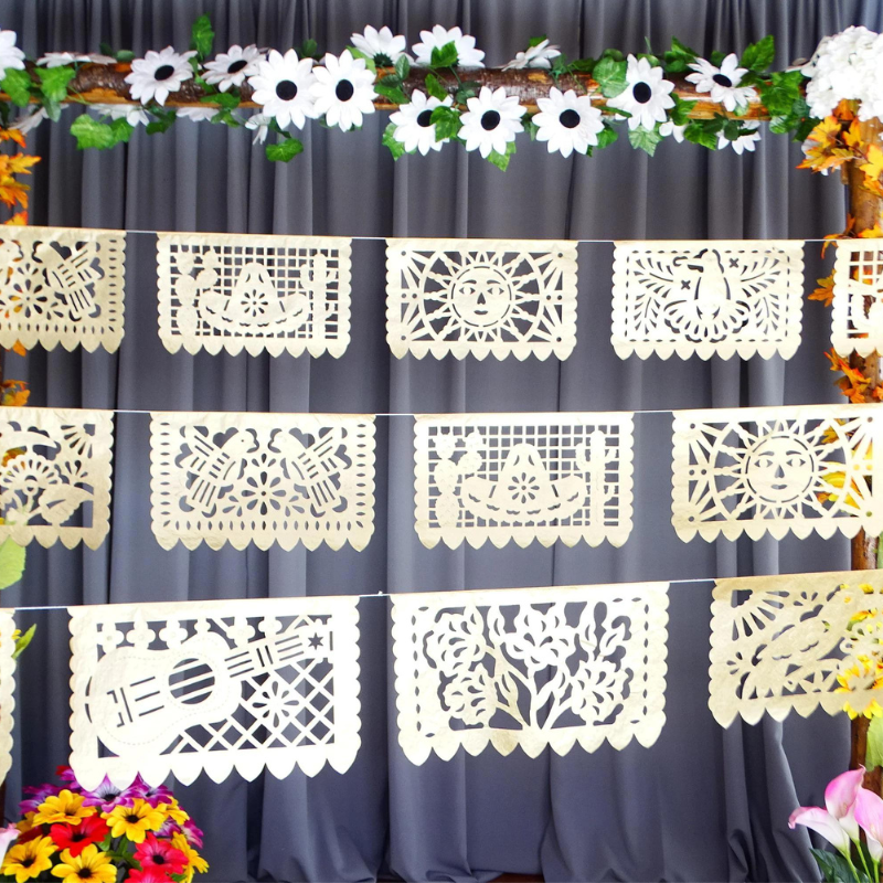 New papel picado banners and Mexican decor from FiestaConnect
