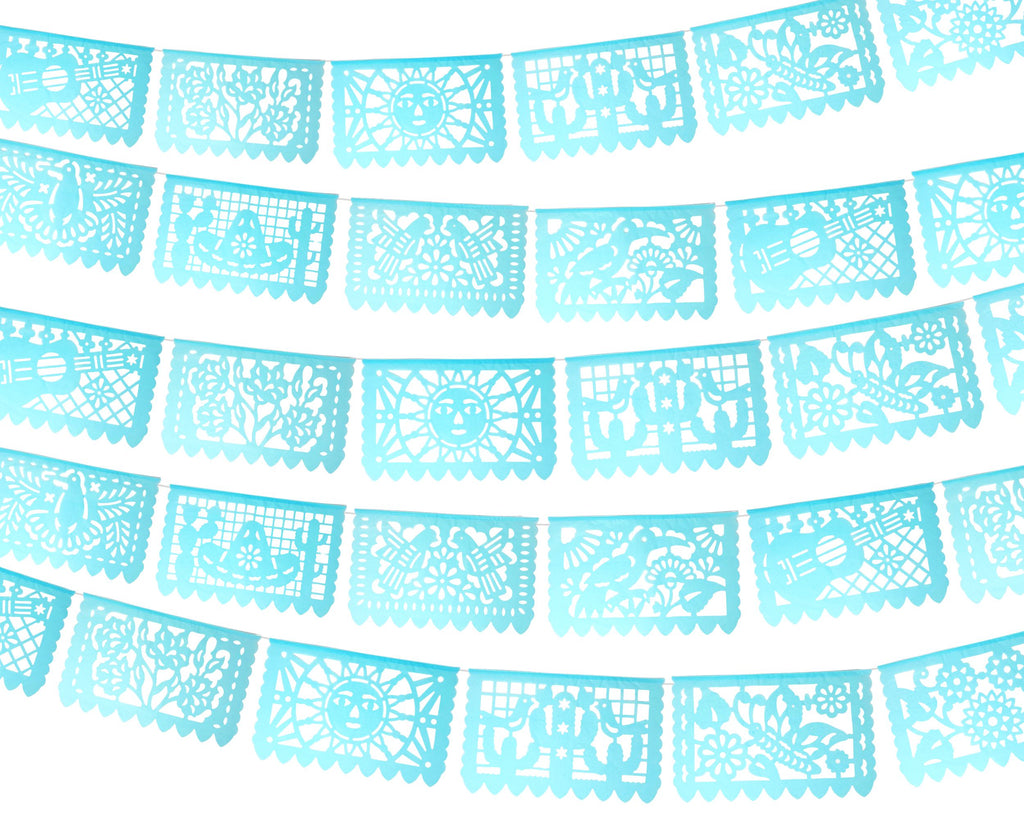 Azul Cielo papel picado mexicano