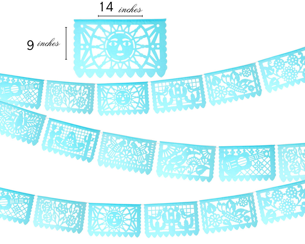 blue birthday decor