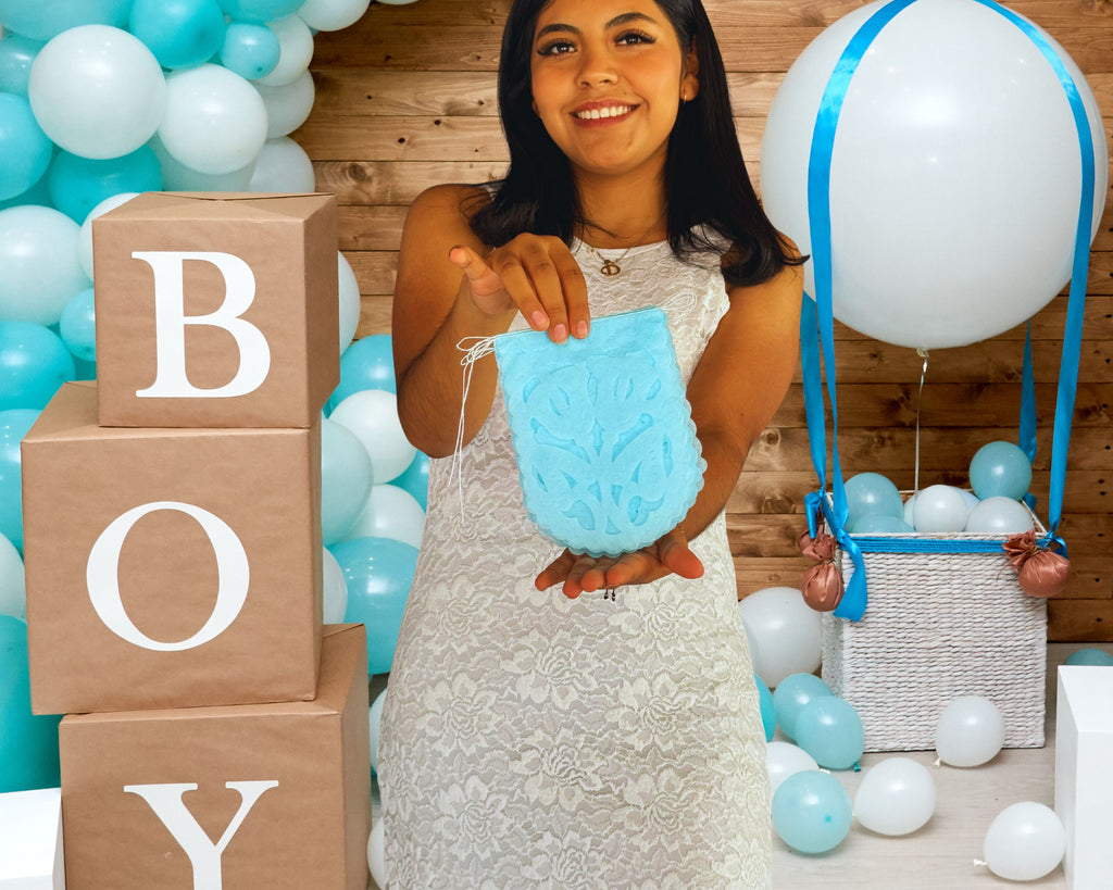 light blue hanging decoration