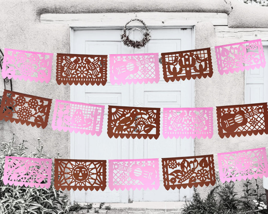 papel Picado tissue paper garlands handmade from a small business made in mexico by artisans