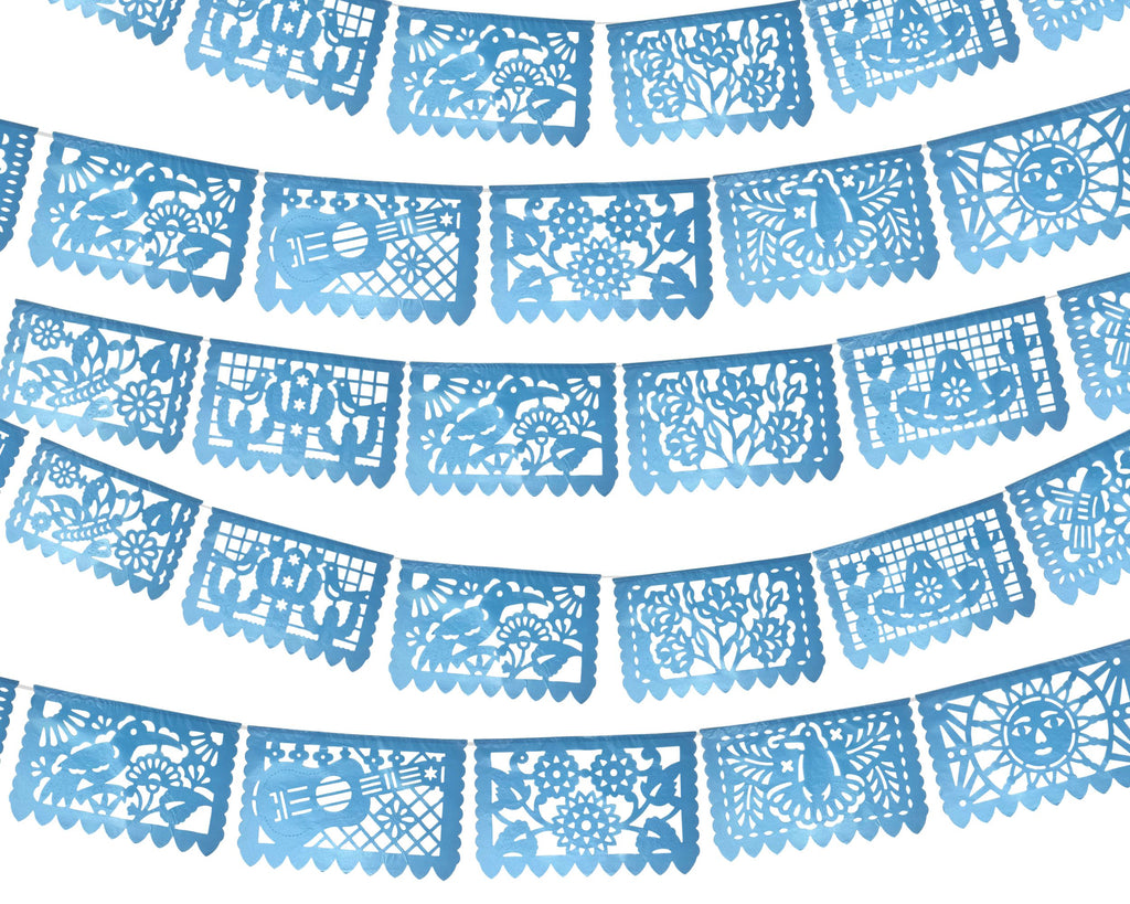light blue glitter hanging decoration