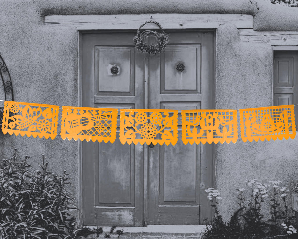 Mexico decorations orange color