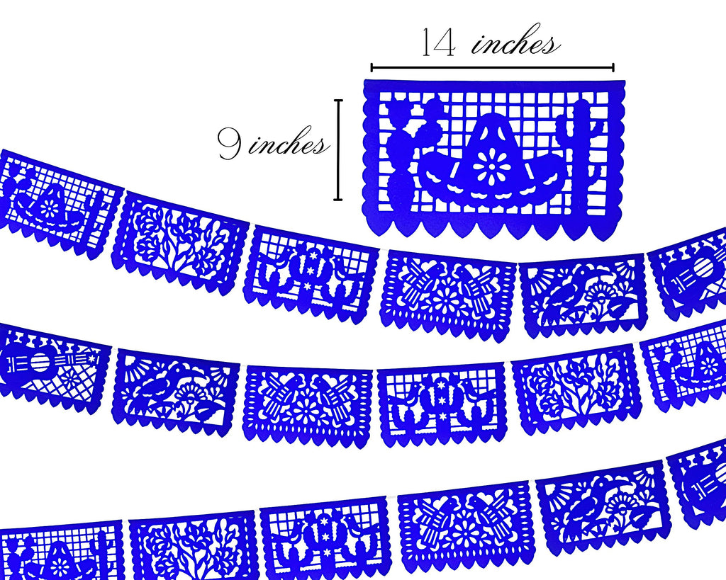 banderillas de color Azul para bodas quinces cumpleanos
