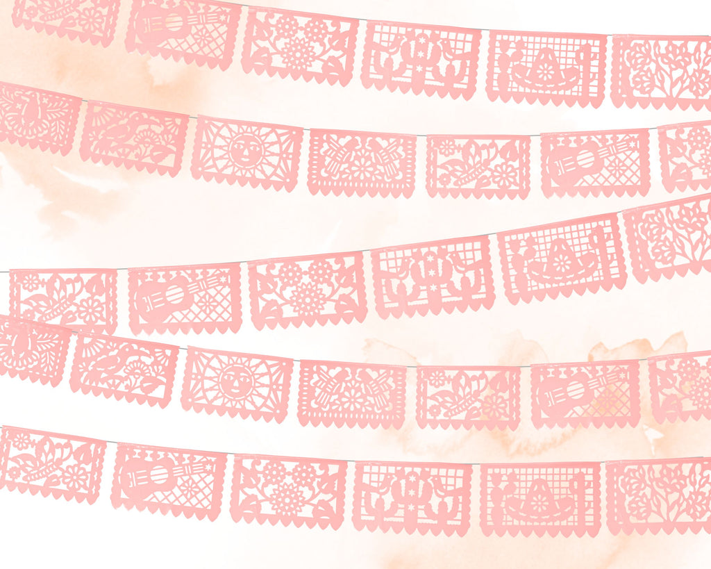 papel Picado plastico para fiestas