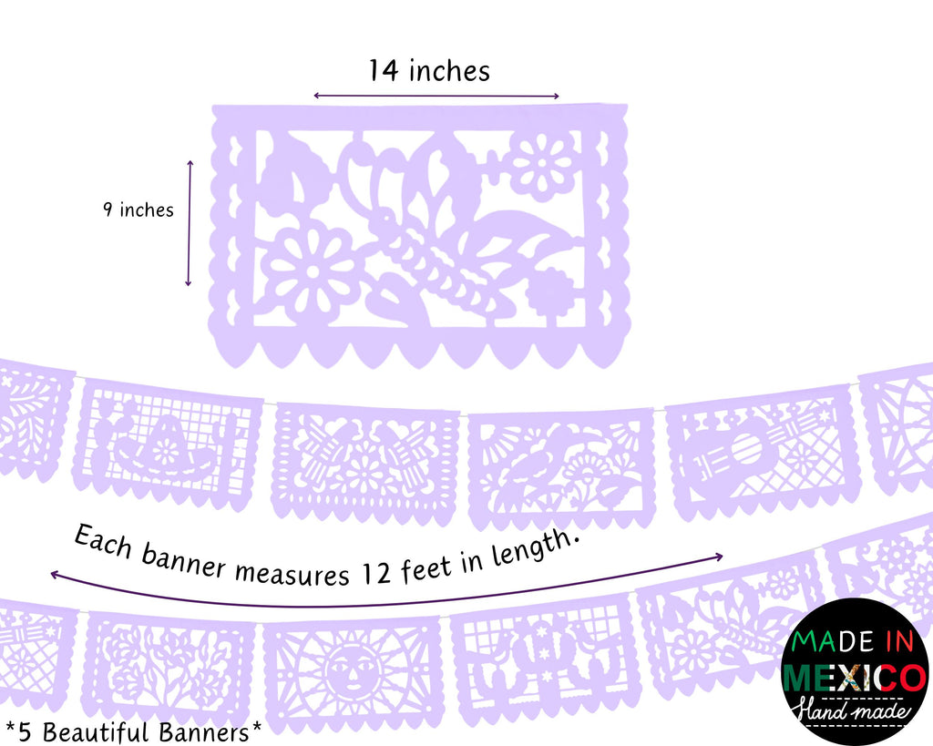Pastel Mexican Party Banners