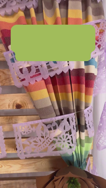 pastel lavender lilac color paper party banners