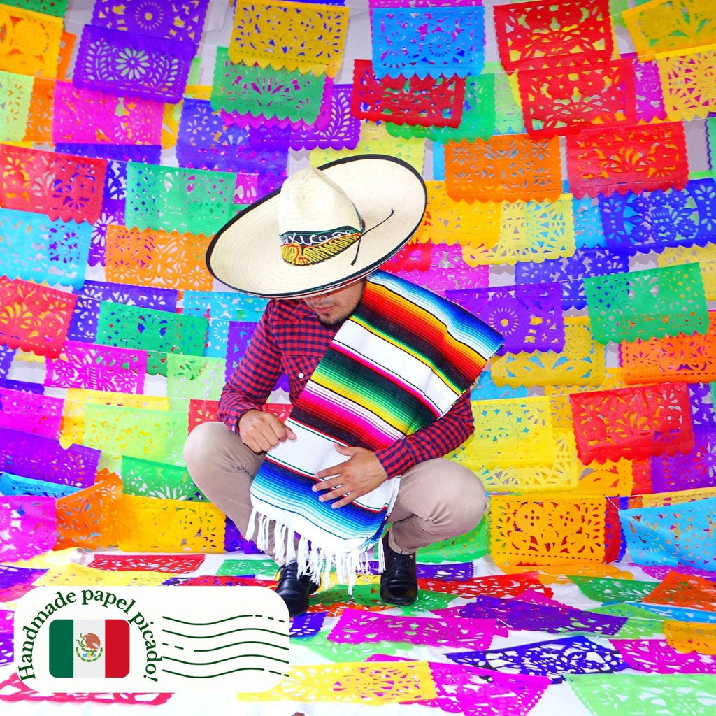 Brightly colored papel picado, mexican flag banners, decoraciones para fiestas mexicanas, 