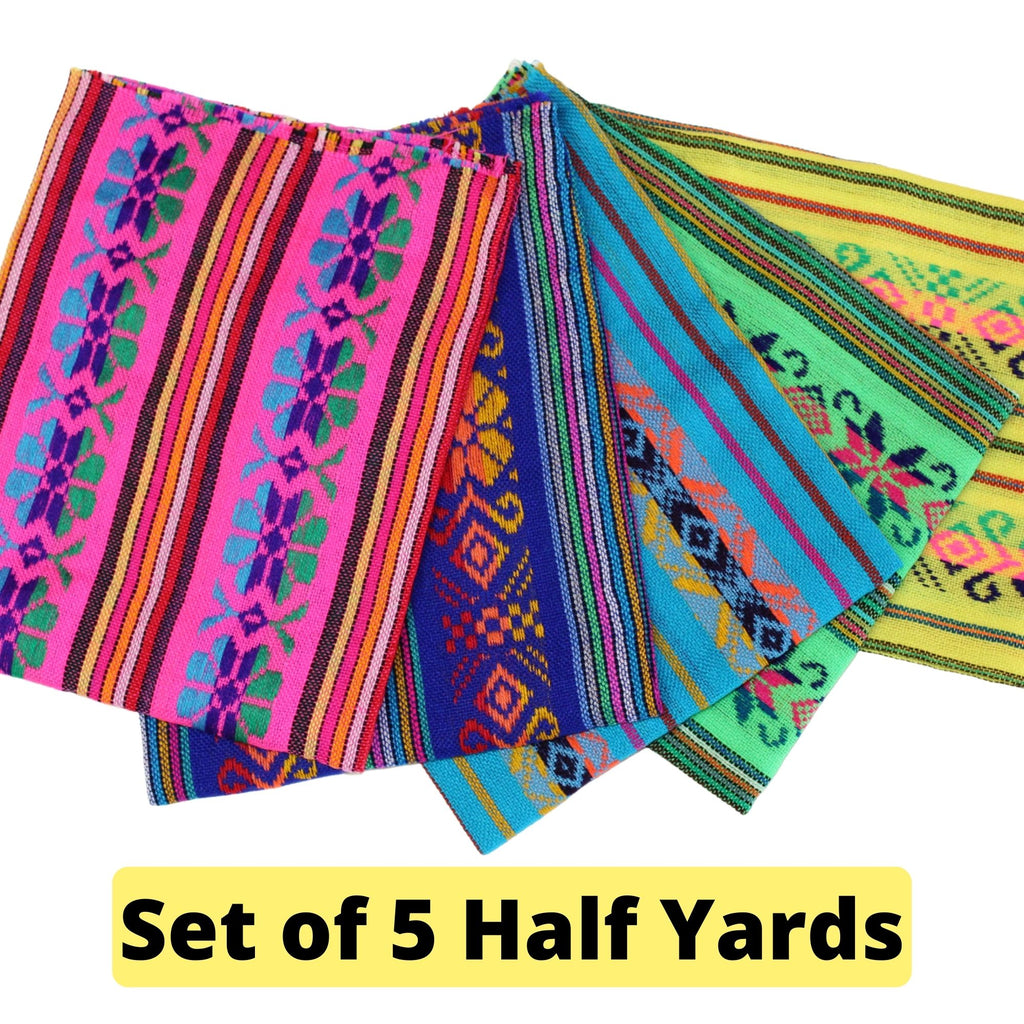 fiesta decorations mexican theme, striped fabric in bright colors, spring flower design, kitchen runner.