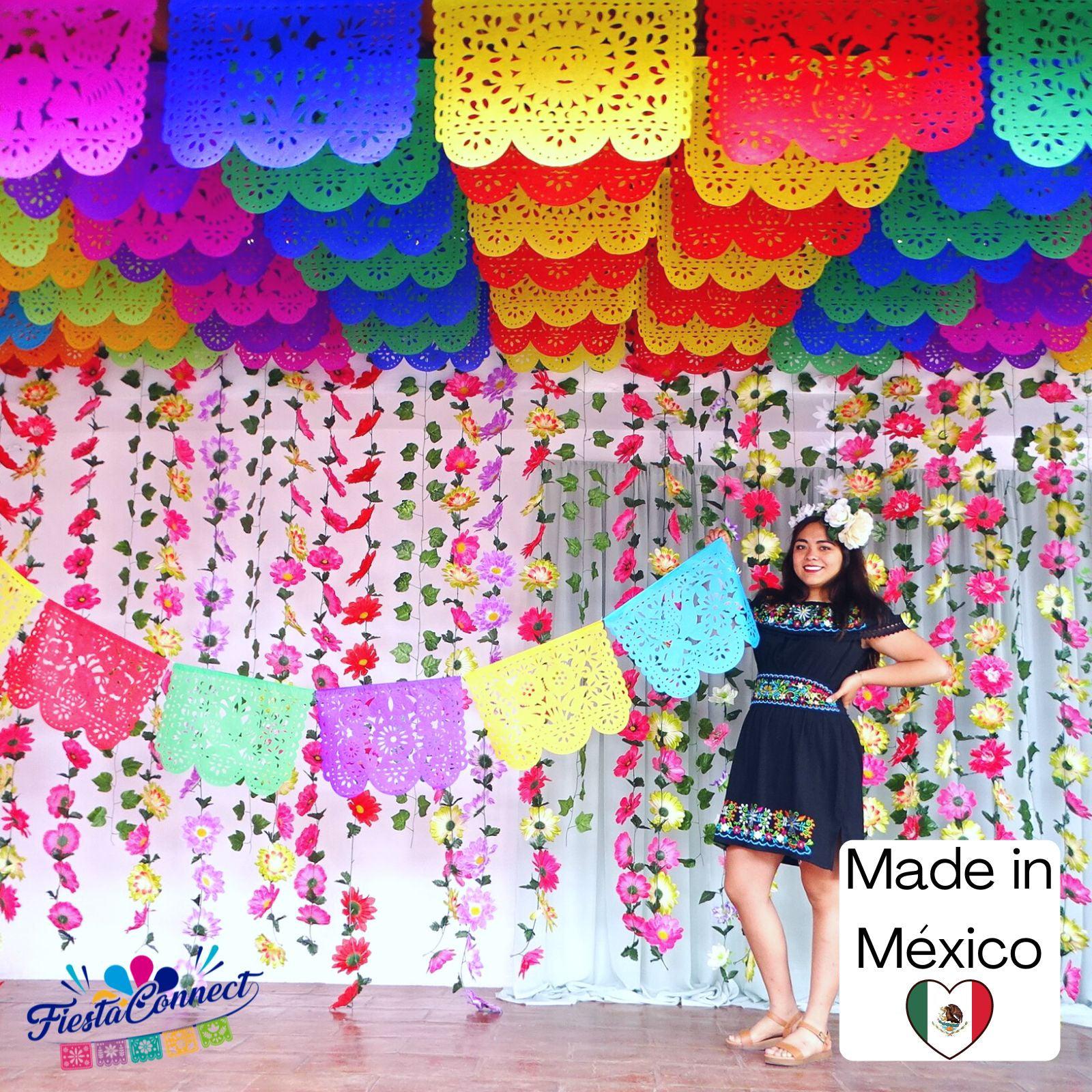 Mexican Fiesta Party Decorations, 5 Pk Papel Picado Banners, Fiesta Banner  Cinco De Mayo Decor, Papel Picado Mexicano Para Fiesta WS100 