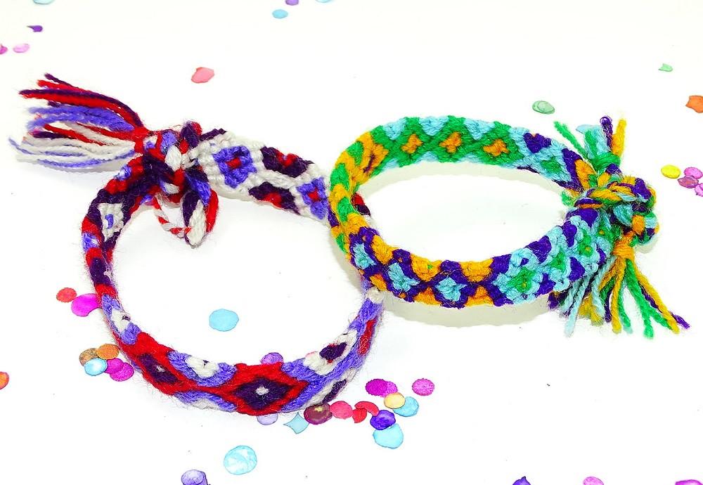 Mexican Bracelets - Ethnic Jewerly, 9 Inch Mexican Bracelet, Colorful Fabric Cuff, Friendship Bracelet.