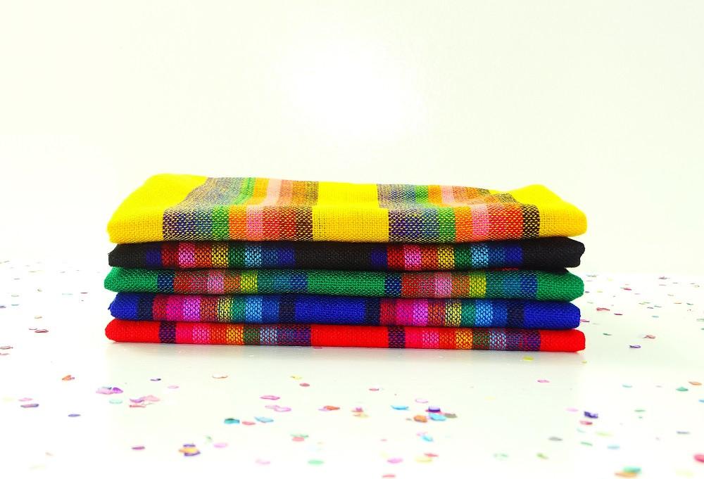 Mexican Fabric - Mexican Fabric Half Yards, Aztec Fabric By The Half Yard, Mexican Striped Fabric, Ethnic Fabric Half Yard, Cinco De Mayo Party Decorations