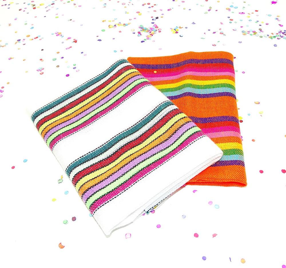 Mexican Fabric - Mexican Striped Fabric, Traditional Mexican Fabric, Fiesta Party Decor.