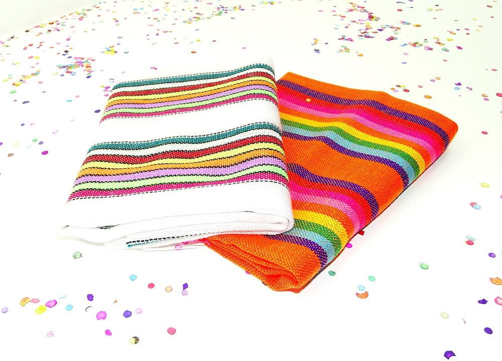 Mexican Fabric - Mexican Striped Fabric, Traditional Mexican Fabric, Fiesta Party Decor.