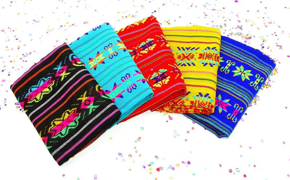 Mexican Fabric - Mexican Woven Fabric, Aztec Fabric By The Half Yard, Mexican Theme Decorations.
