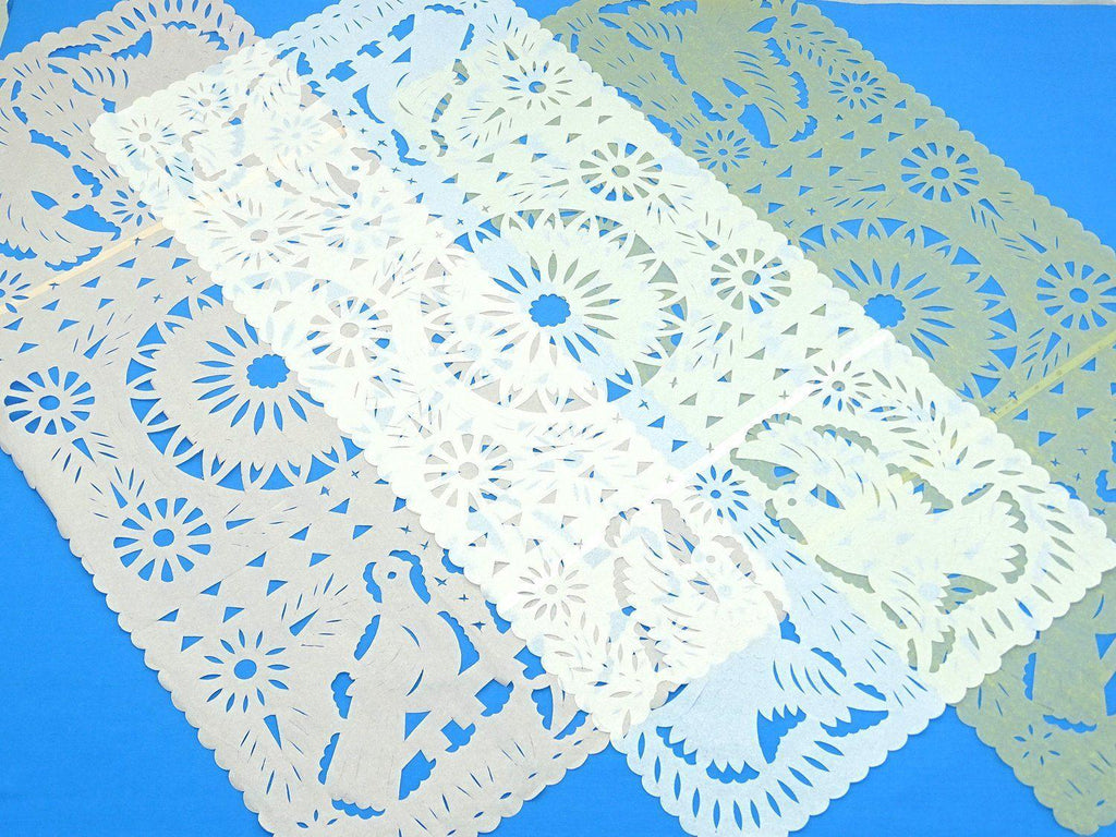 Papel Picado - 3 Pack Of Papel Picado Mexican Table Runners, 20X39 Inches,