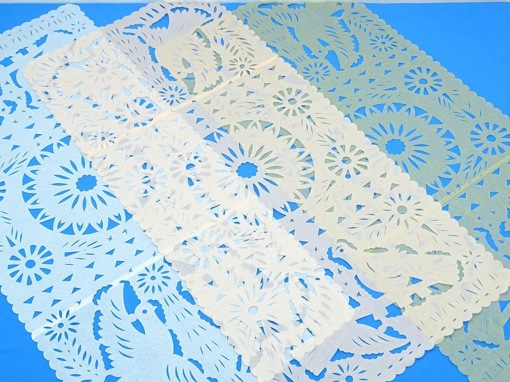 Papel Picado - 3 Pack Of Papel Picado Mexican Table Runners, 20X39 Inches,